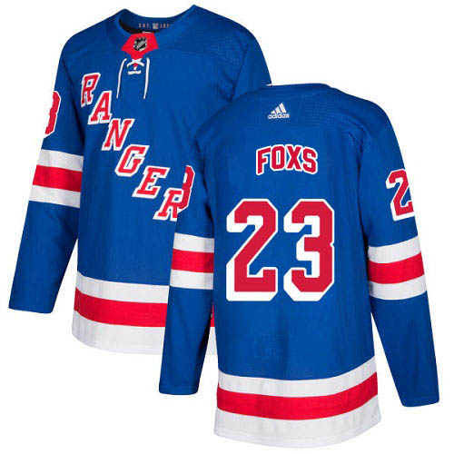 Adidas New York Rangers 23 Adam Foxs Royal Blue Home Authentic Stitched Youth NHL Jersey